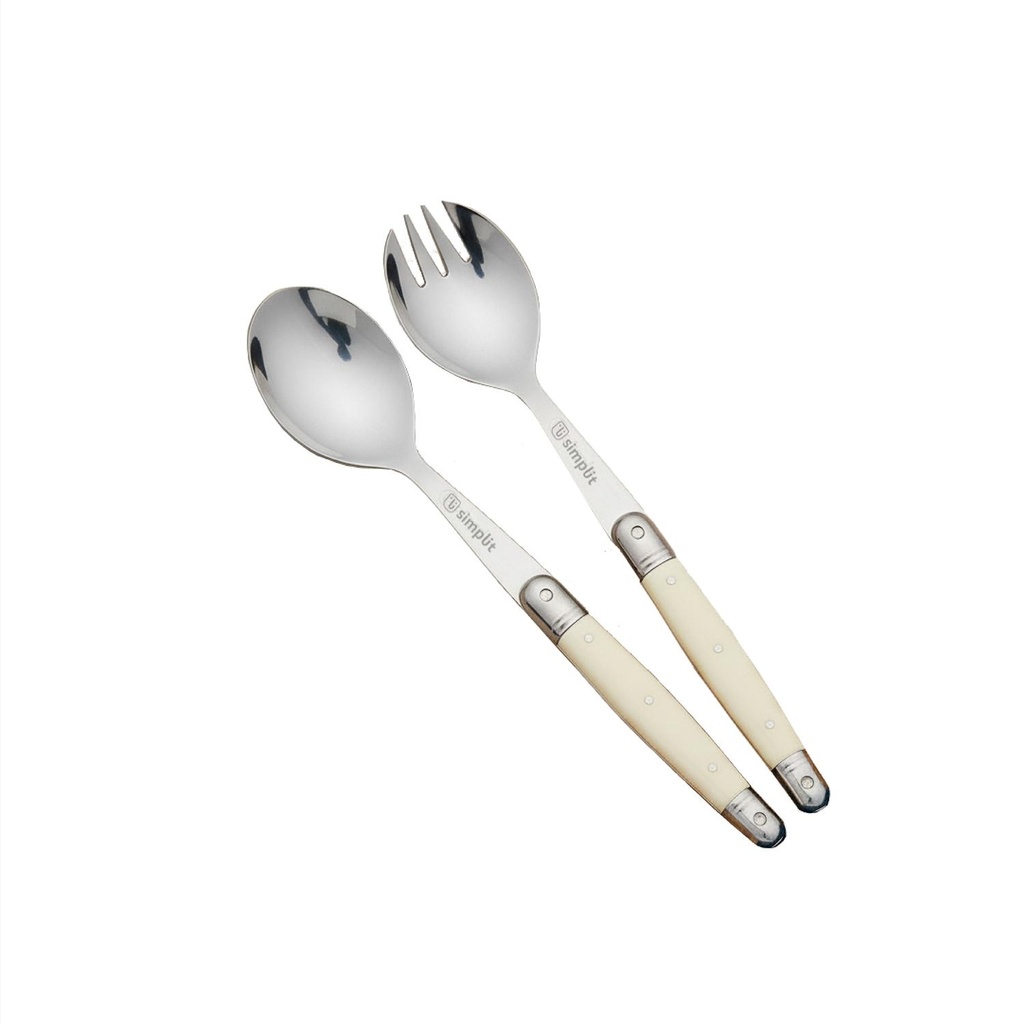 Set de Cucharas Ensalada Versalle Acero Inoxidable Simplit