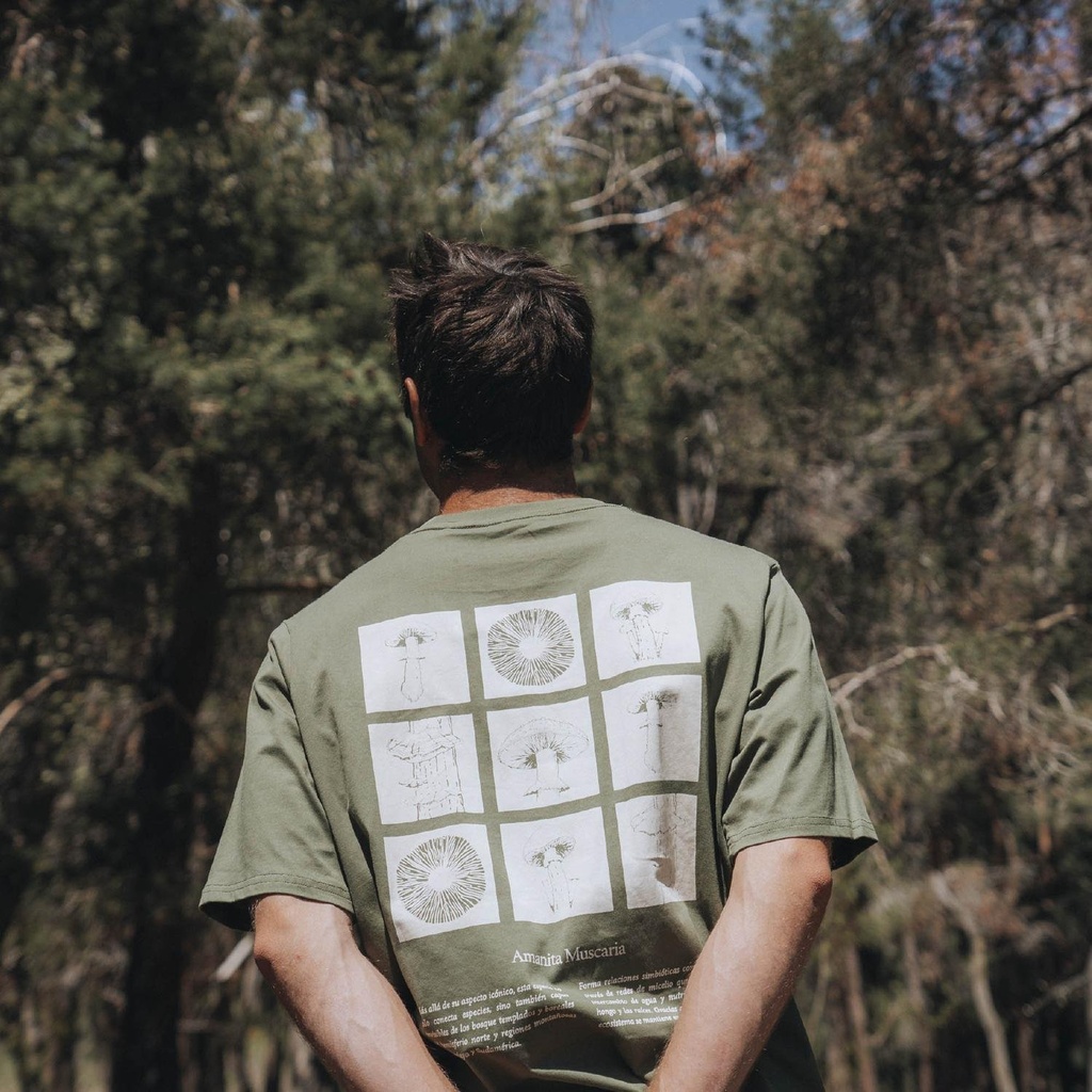 Polera Manga Corta Hombre Amanita Muscaria Lhotse