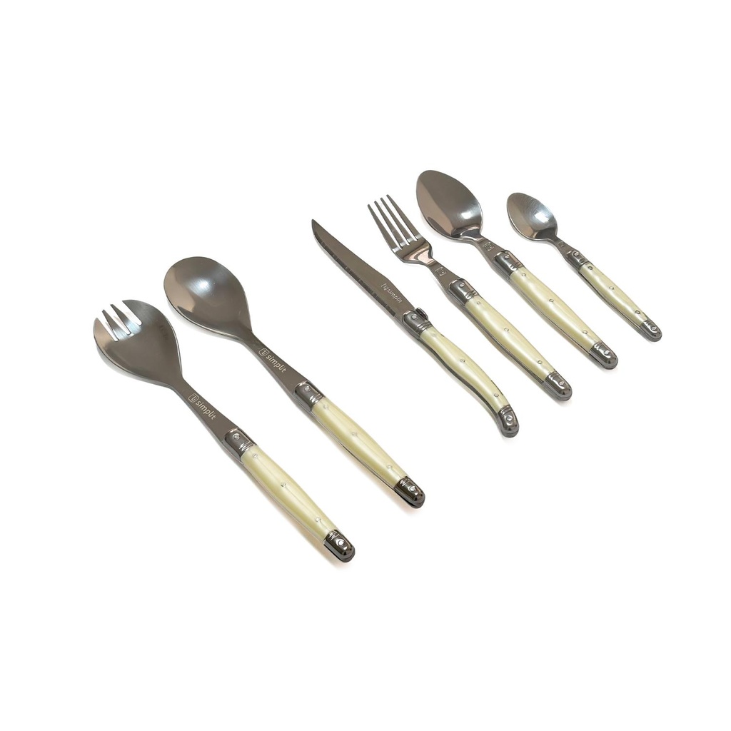 Cuchillería 24pcs más Cubiertos Ensalada Versalle Simplit