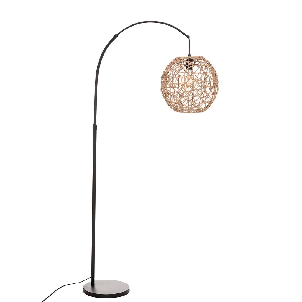 Lámpara de Pie Arco Rahe Metal Natural 180 cm Atmosphera