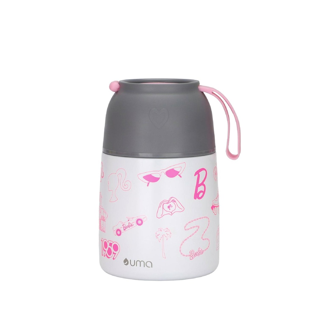 Termo Comida Barbie Fun + Cuchara 450ml Acero Inox UMA
