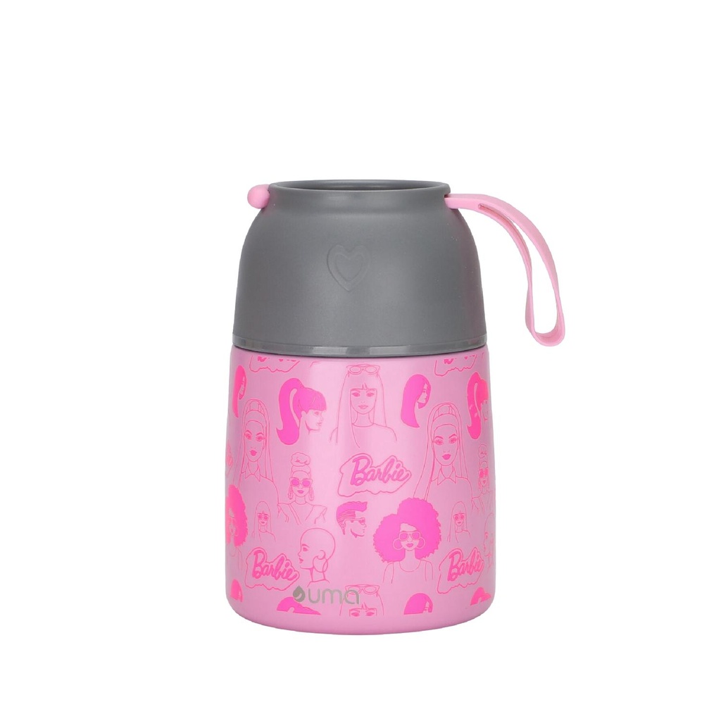 Termo Comida Barbie & Friends + Cuchara 450ml Acero Inox UMA
