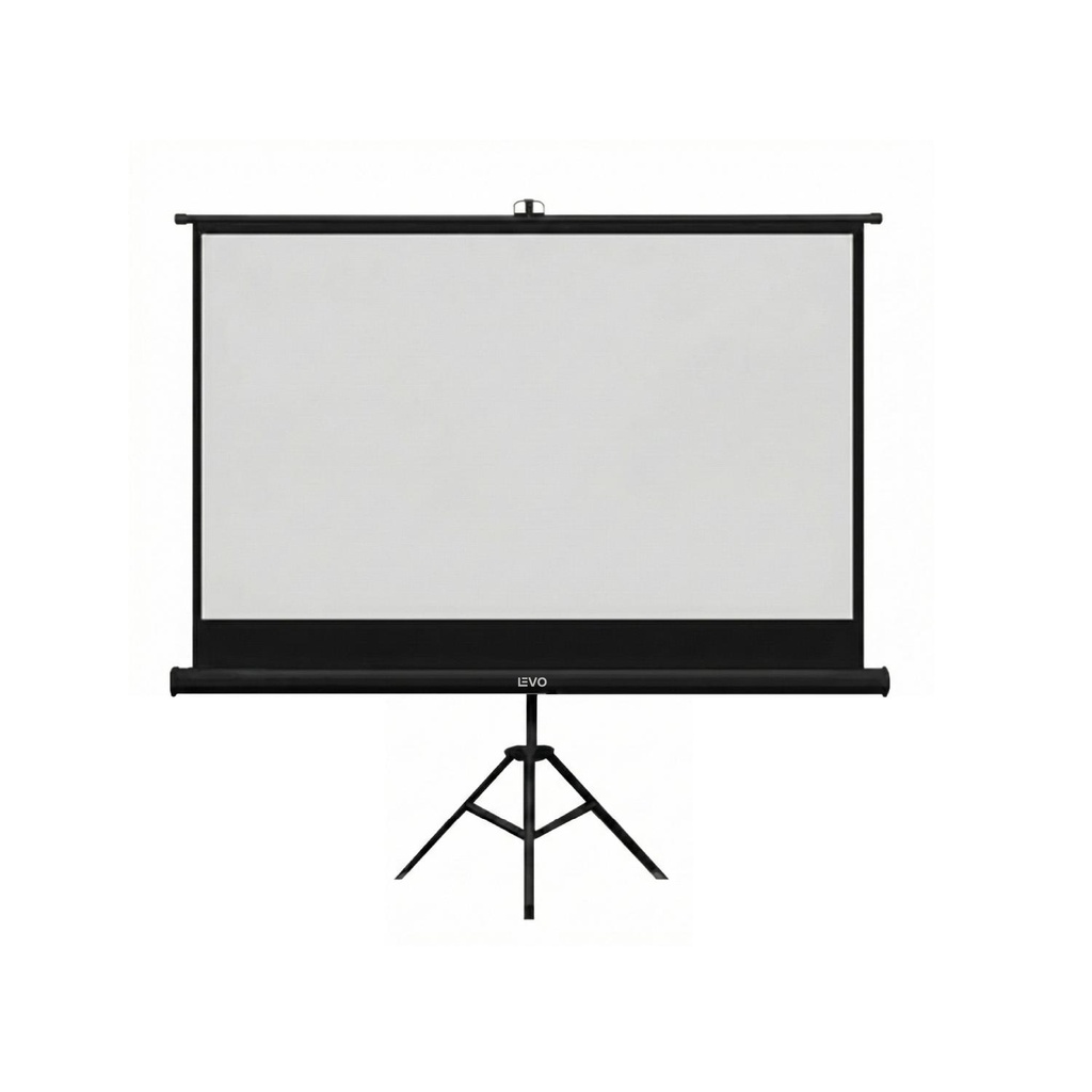 Telón Proyector 80 pulgadas 165 x 125 cm Negro LEVO