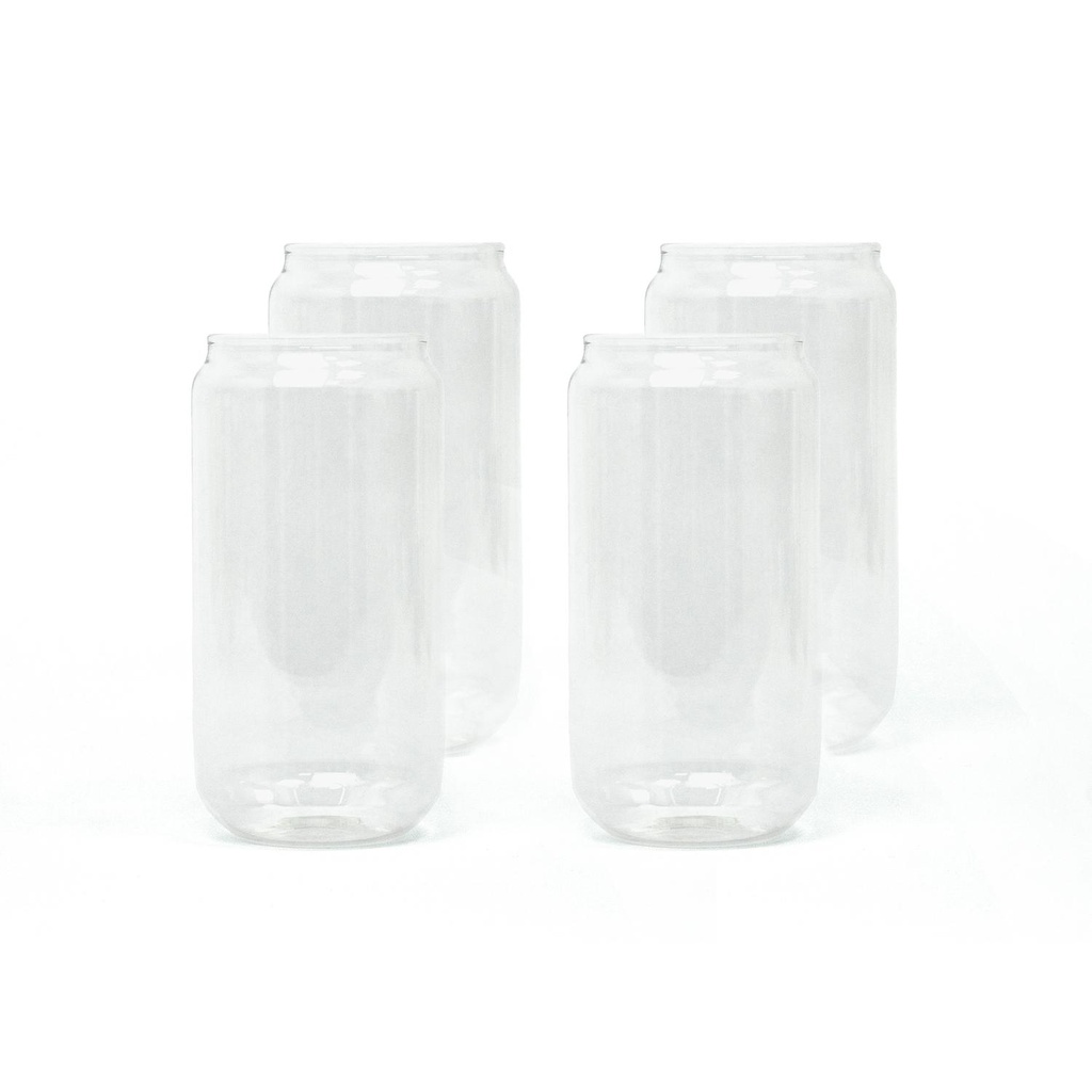 Set 4 Vasos Vidrio Borosilicato 550 ml Simplit