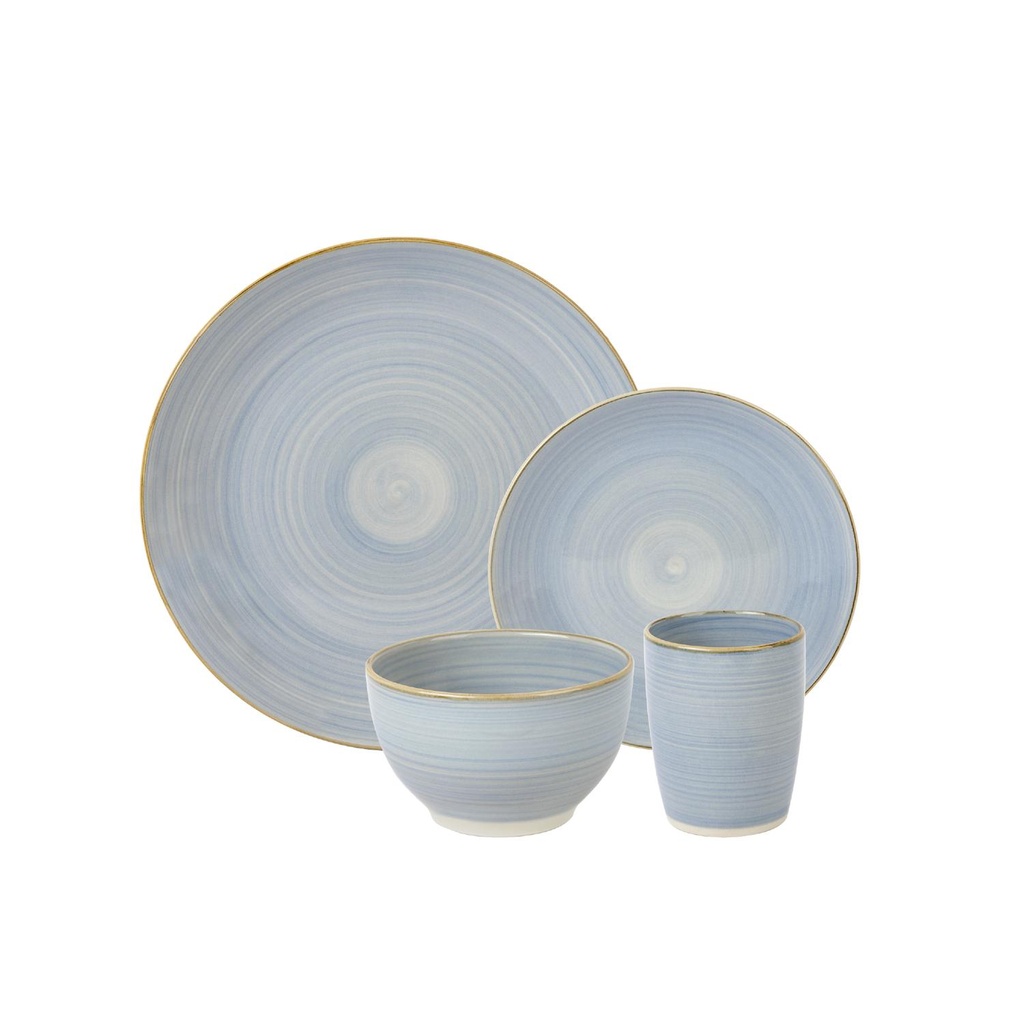 Juego Loza Cerámica 24 pcs Amalfi Simplit