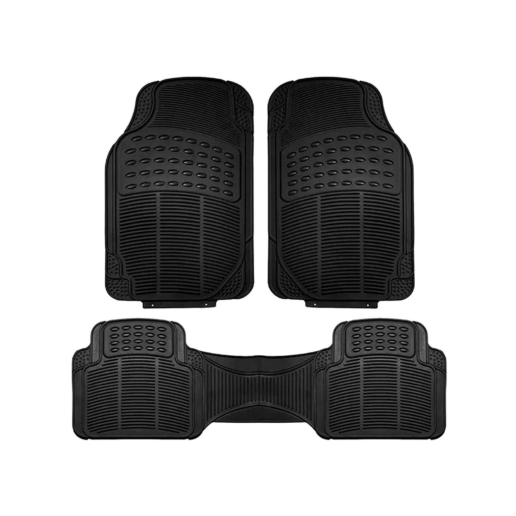 Alfombra Piso de Goma para auto Universal 3 piezas Xroad