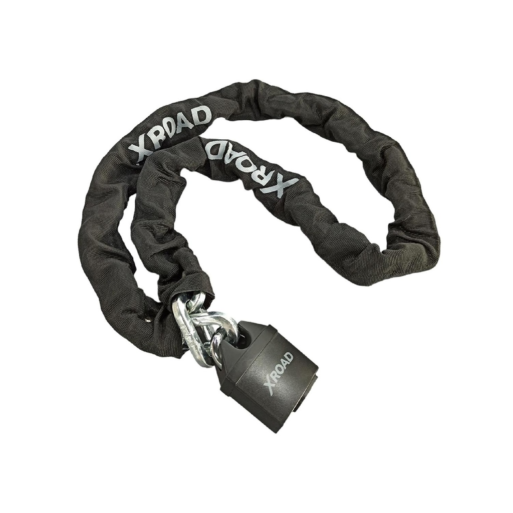 Cadena y candado antirrobo rueda de repuesto acero 140cm XRoad