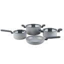 Batería de Cocina Antiadherente Pompei Granito 7 pcs Simplit
