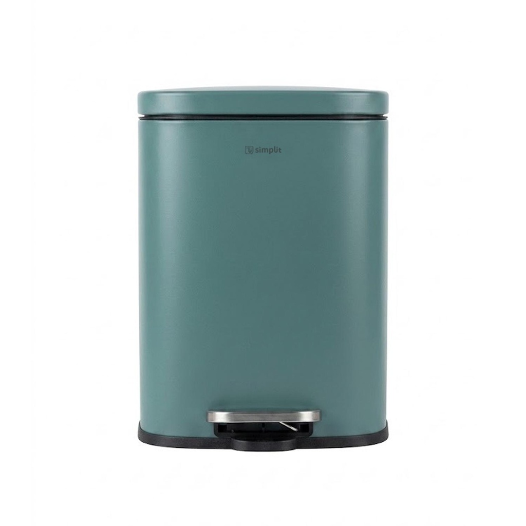 Basurero Cocina Lucca 12Lt Pedal Acero Inox Simplit