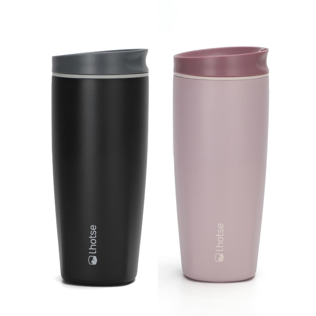 Vaso Mug Térmico Agua Café 2X Termicup 590 ml Black + Pink