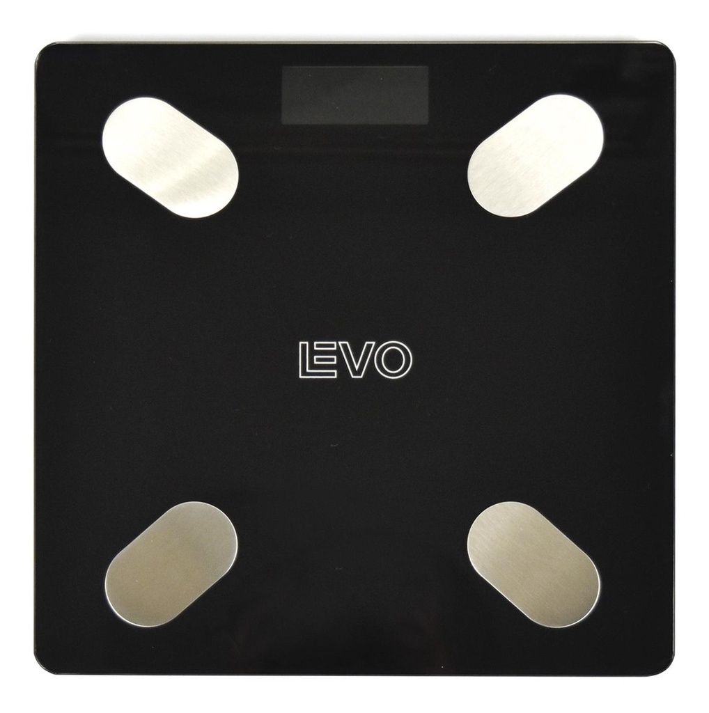 Pesa Digital Balanza Baño Bluetooth Negra Inteligente LEVO