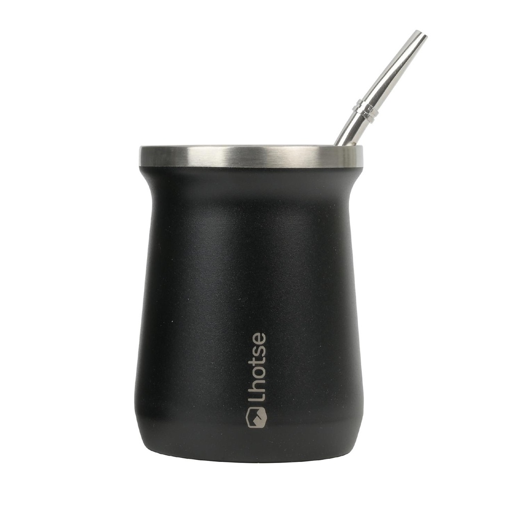 Mate Acero Inoxidable con Bombilla Lhotse Black