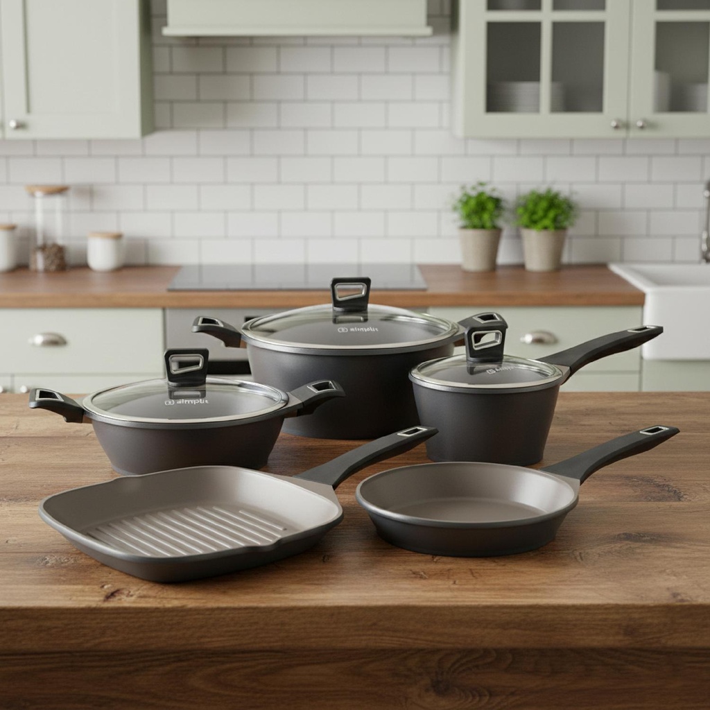Batería de Cocina Antiadherente Classic 8 Piezas Simplit