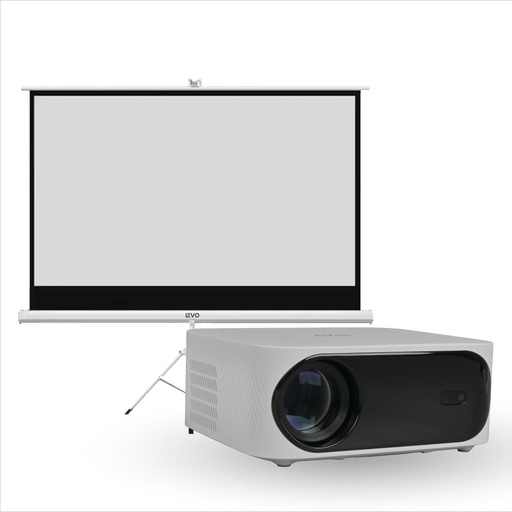 Proyector Portatil Smart Orion 12000lm + Telón 100" LEVO