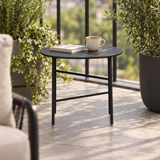 Mesa Terraza Redonda Metal 50 X 40 cm Envy