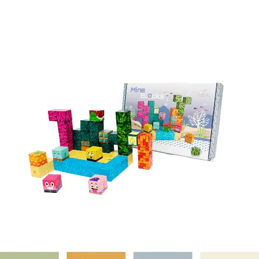 Juego Bloques Magnéticos 54pcs MineBlocks Bob Marino Bandú