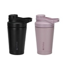 Shaker Vaso Proteina Acero Inox NutriCore 500ml Set X2