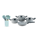Bateria de Cocina Pompei + Set 12 Utensilios Calipso Simplit