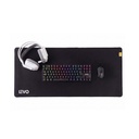 Kit Gamer Teclado + Mouse + Audifono + Mousepad XL Blanco Levo