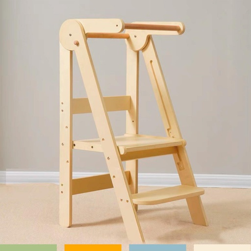 Torre Aprendizaje Montessori Madera Plegable 3 Niveles Bandú