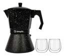 Pack Cafetera Italiana 12 Tazas + Set 2 Tazas Expreso 80 ml