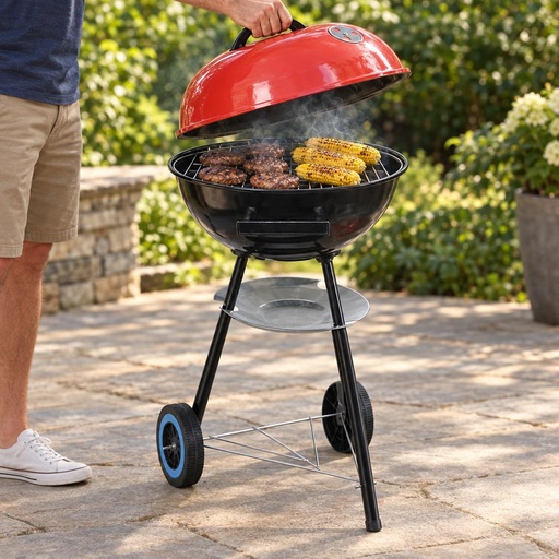 Parrilla Portátil Carbón Kettle Roja 17 Innovate-k