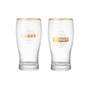 Set 2 Vasos Cerveceros Brando