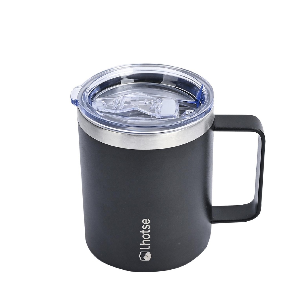 Taza Térmica Insulada Camping 350ml color Negro