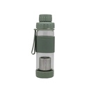 Botella De Vidrio Con Infusión 410Ml Verde Brando
