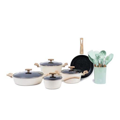 Pack Batería Savannah 9 Pz+Set 12 Utensilios Calipso Simplit